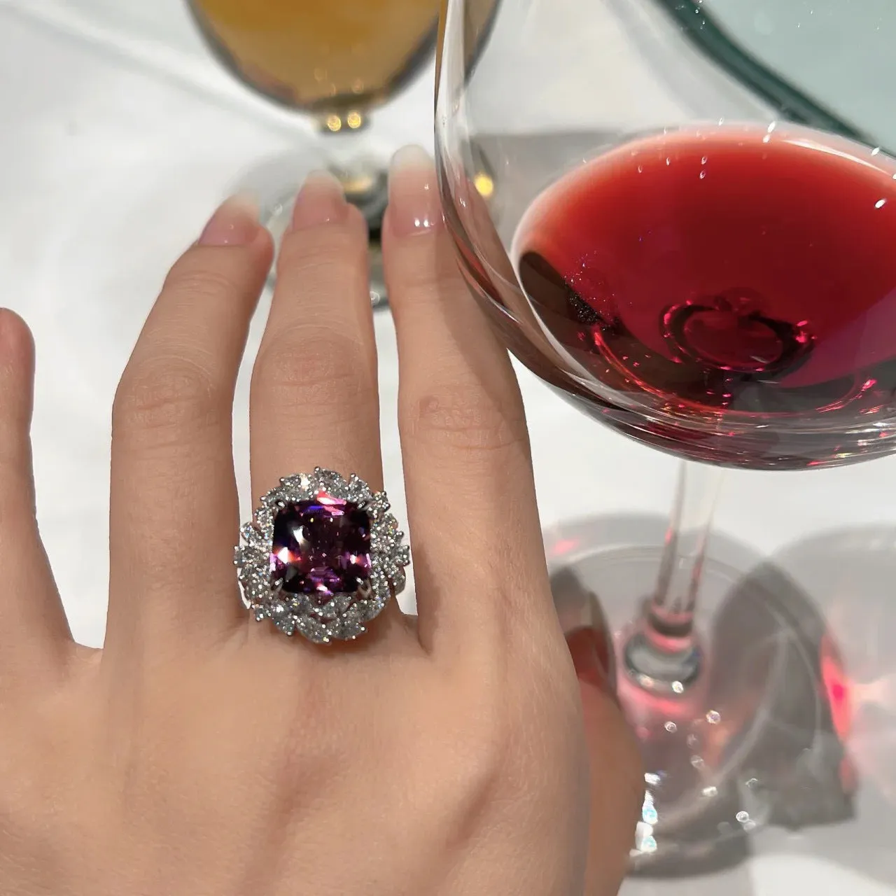 Fashion Colorful Gemstone Ring