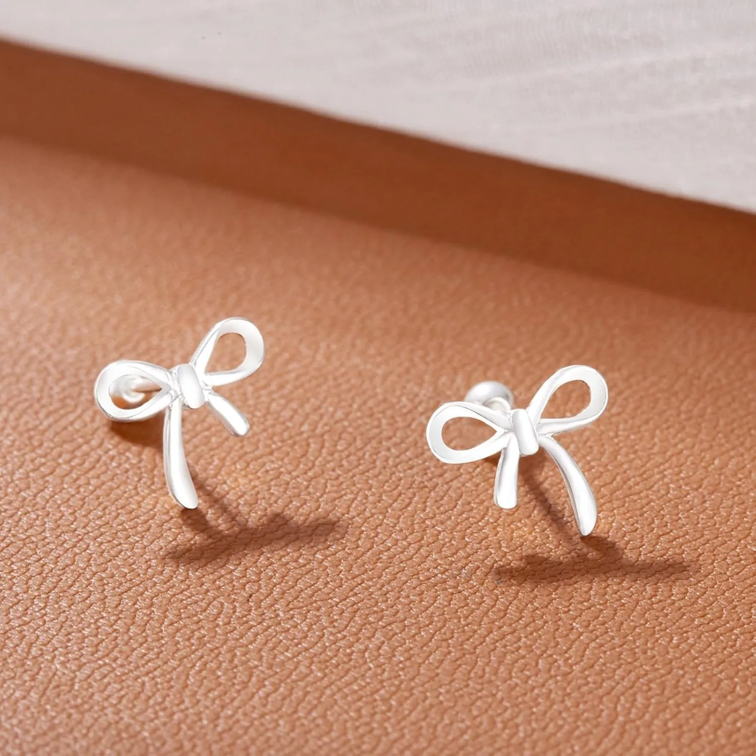 Flat Back Earrings for Women Flatback Bow Star Flower Stud Earrings Hypoallergenic Screw Back Earrings Tiny Small Tragus Cartilage Helix Piercing Jewelry for Sensitive Ears