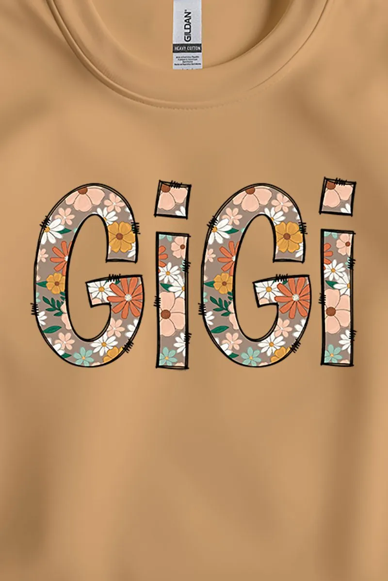 Floral Boho GiGi Short Sleeve Relaxed Fit T-Shirt