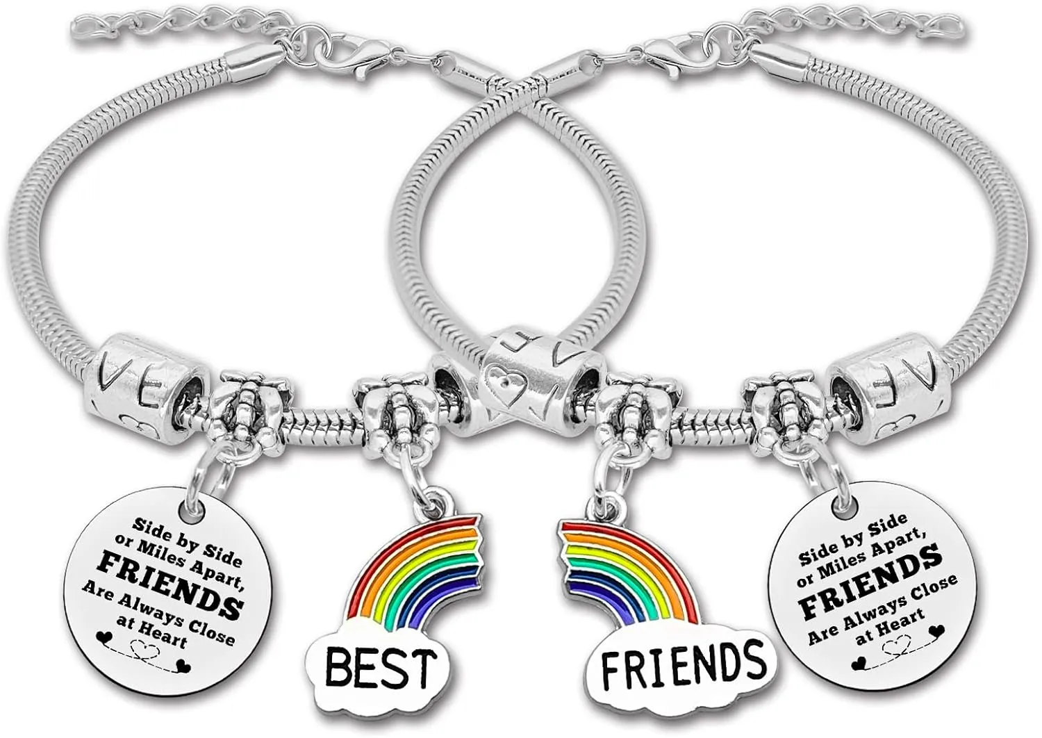 Friend Gift Bracelet Inspirational Friendship Gift for Women Bff Bracelets for 2 Friendship Birthday Gifts for Women Bestie Long Distance Friendship Bracelets Soul Sister Gift Christmas Wedding Gifts