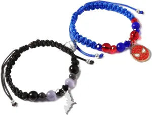 Friendship/Couples Bracelets Set, Birthday Valentine's Day Jewelry Gifts for BF GF Daughter Sister Bestie,Spider Kitty Gwen Matching Bracelet for Couples Best Friend