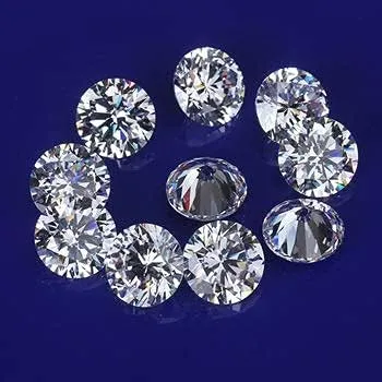 GEMHUB 1 Carat CVD Lab Grown Loose Diamonds Lot 1.5-1.75-2.0-2.25-2.55 MM Size DEF Color VS Clarity Diamonds For Ring, Choose Your Lot