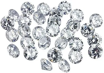 GEMHUB 1 Carat CVD Lab Grown Loose Diamonds Lot 1.5-1.75-2.0-2.25-2.55 MM Size DEF Color VS Clarity Diamonds For Ring, Choose Your Lot