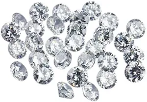 GEMHUB 1 Carat CVD Lab Grown Loose Diamonds Lot 1.5-1.75-2.0-2.25-2.55 MM Size DEF Color VS Clarity Diamonds For Ring, Choose Your Lot