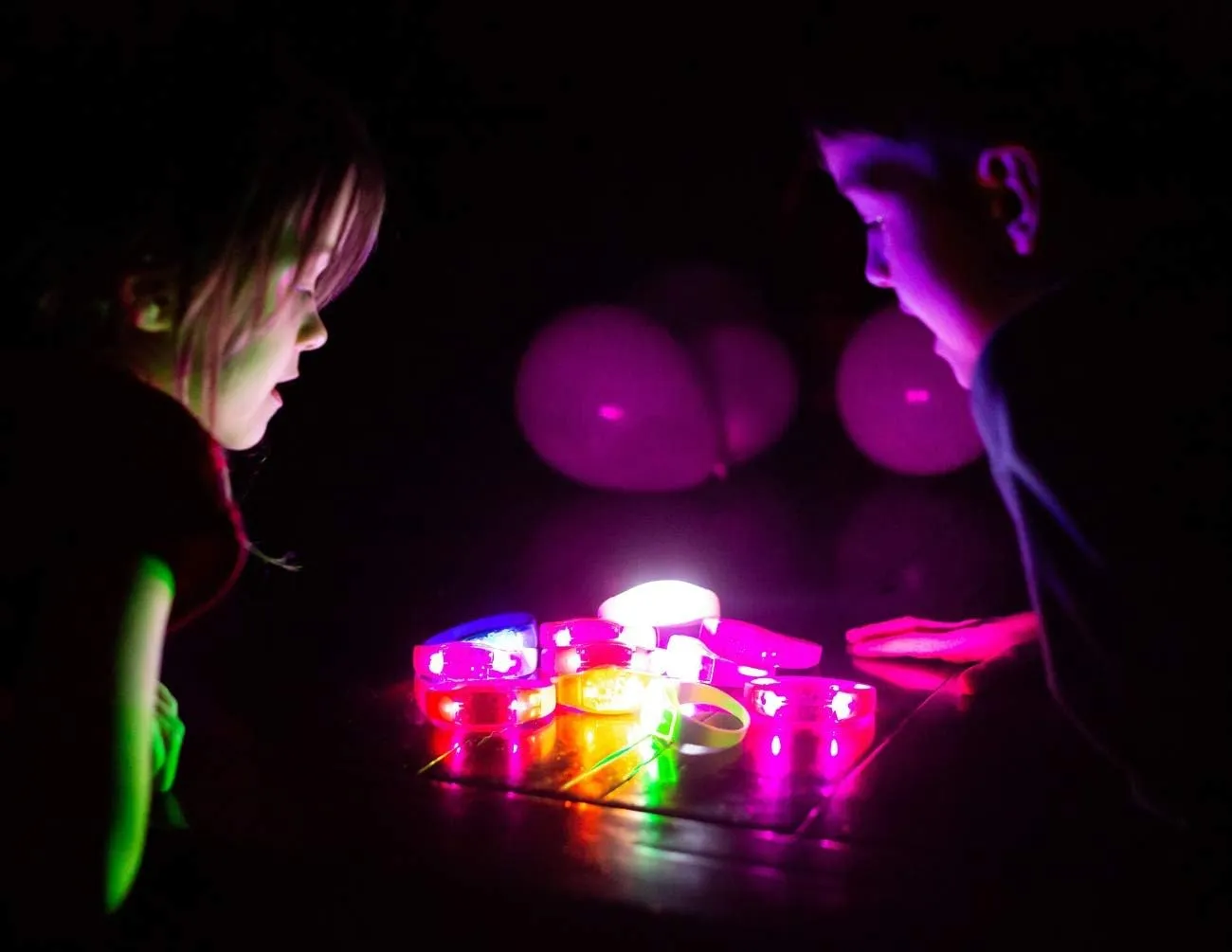 Glow in the Dark Bracelets - 21 Music & Sound Activated Glow Bracelets with Flashing LED Strobe, Perfect Party Favors for Birthdays, Concerts, and Themed Parties