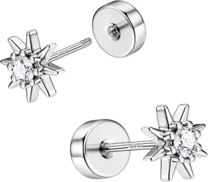 Gold Plated Flat back Stud Earrings 925 Sterling Silver Post Stud Earrings for Multiple Piercing Helix Tragus Cartilage Earring Stud Flat Back Earrings for Women