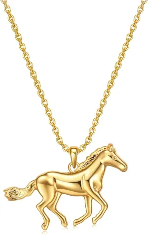 Gold Women Necklaces Gifts,Spirit Elephant Horse Dragon Dinosaur Wolf Animal Layered Choker Necklace Jewelry for Women