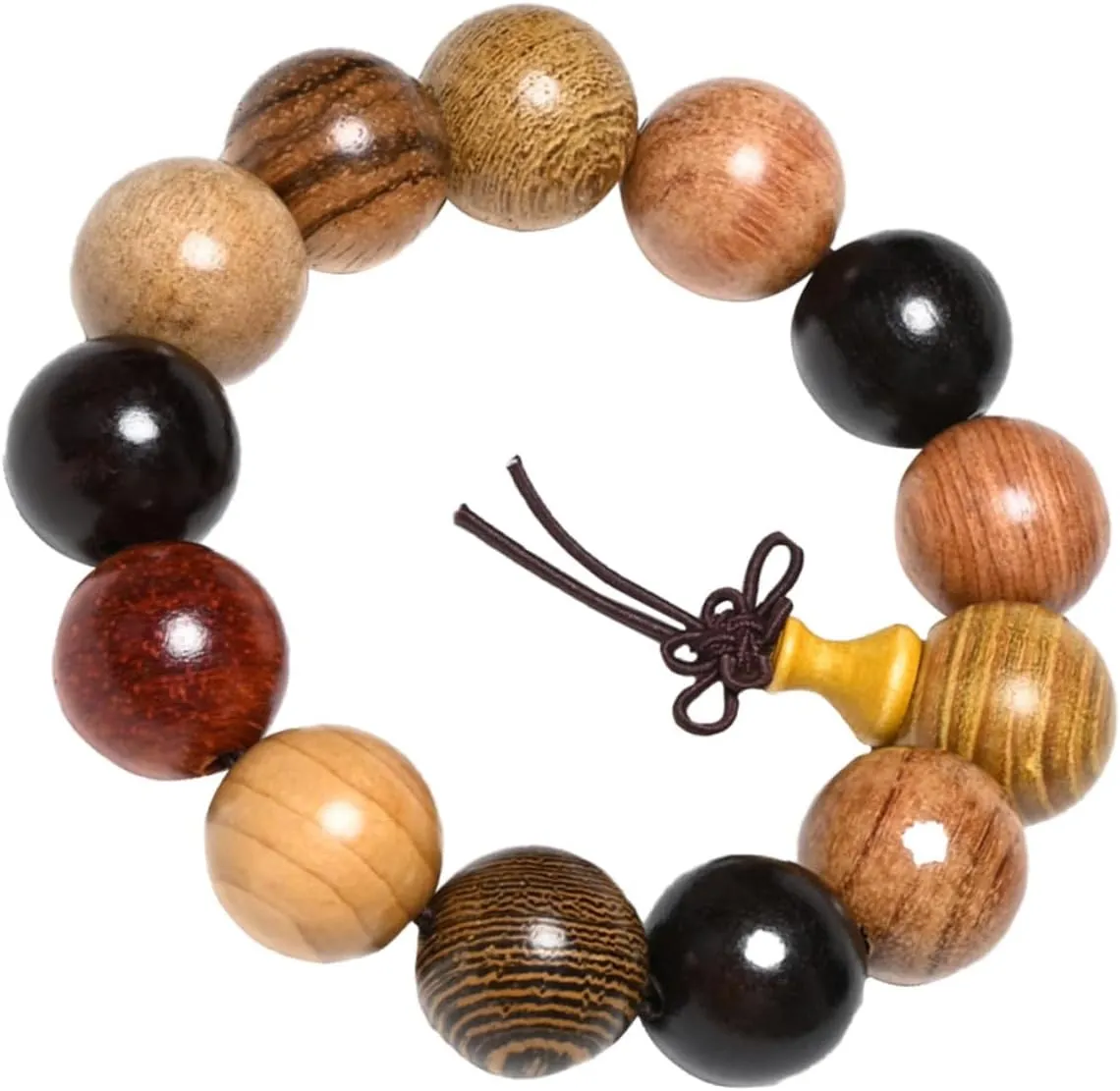 Hand Jewelry Sandalwood Buddha Bead Bracelet Prayer Beads for Men Women Wooden Bracelet