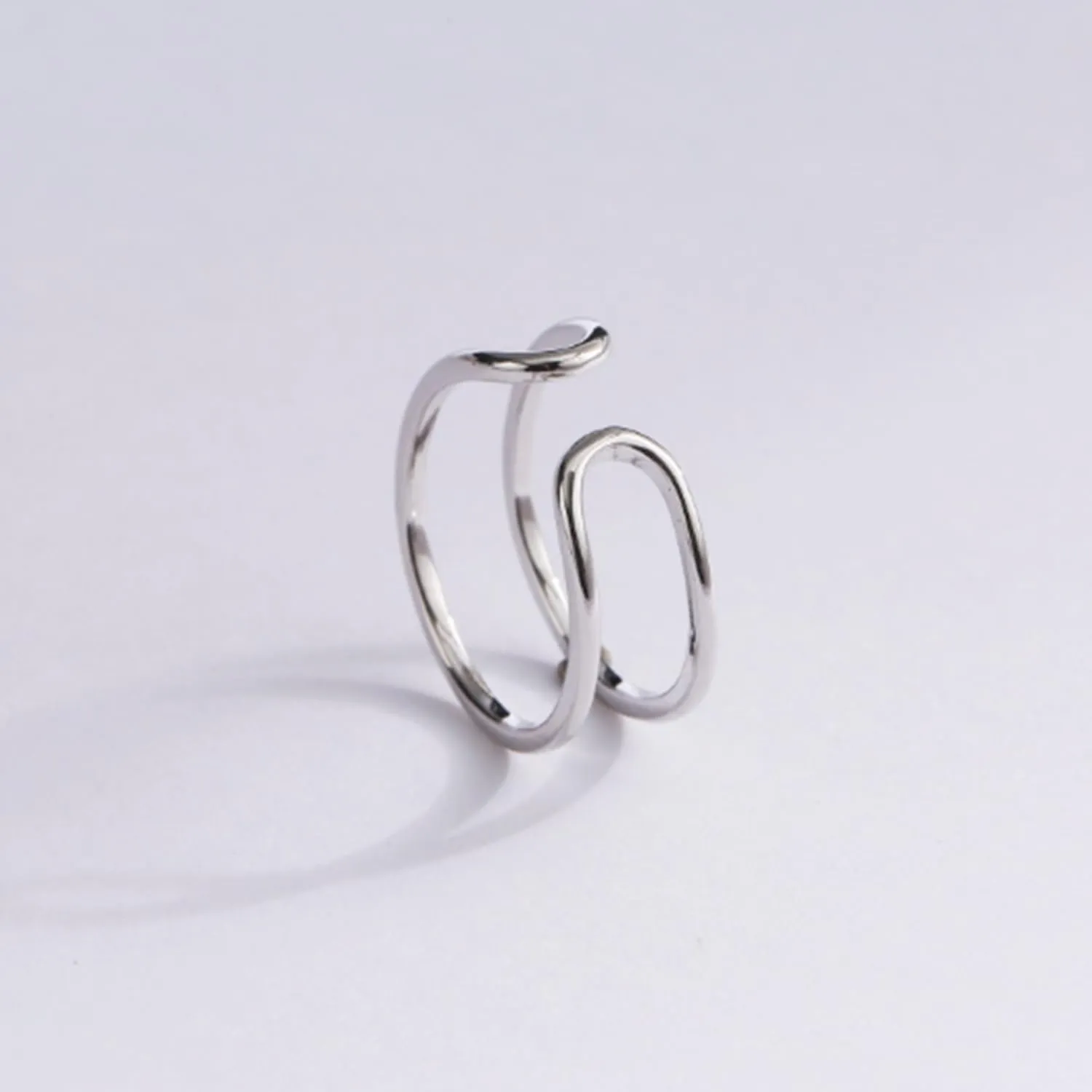 Handmade 925 Sterling Silver Rings Boho Thumb Band Ring Open Adjustable Statement Rings for Women