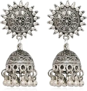 Handmade Bohemian Vintage Gold 3D Chandelier Dangle Drop Earrings Sparkly Crystal Pearl Flower Phoenix Bird Stud Earring for Women Fashion Statement Bridal Bridesmaid Wedding Jewelry Gifts