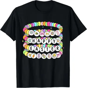 Happy Easter Friendship Bracelets Easter Day Easter Bunny T-Shirt