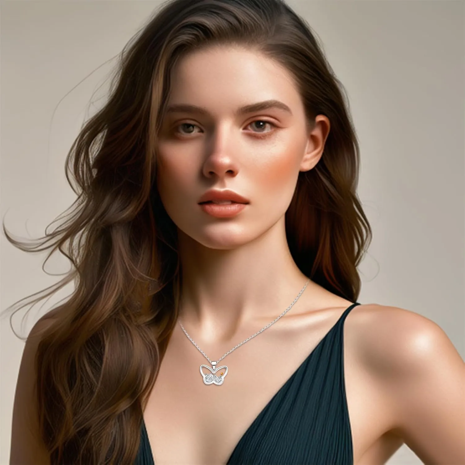 Heart-shaped Mustard Seed Pendant/Butterfly Shaped Mustard Seed Pendant Necklace Faith Jewelry Necklace for Women Religious Inspired Jewelry