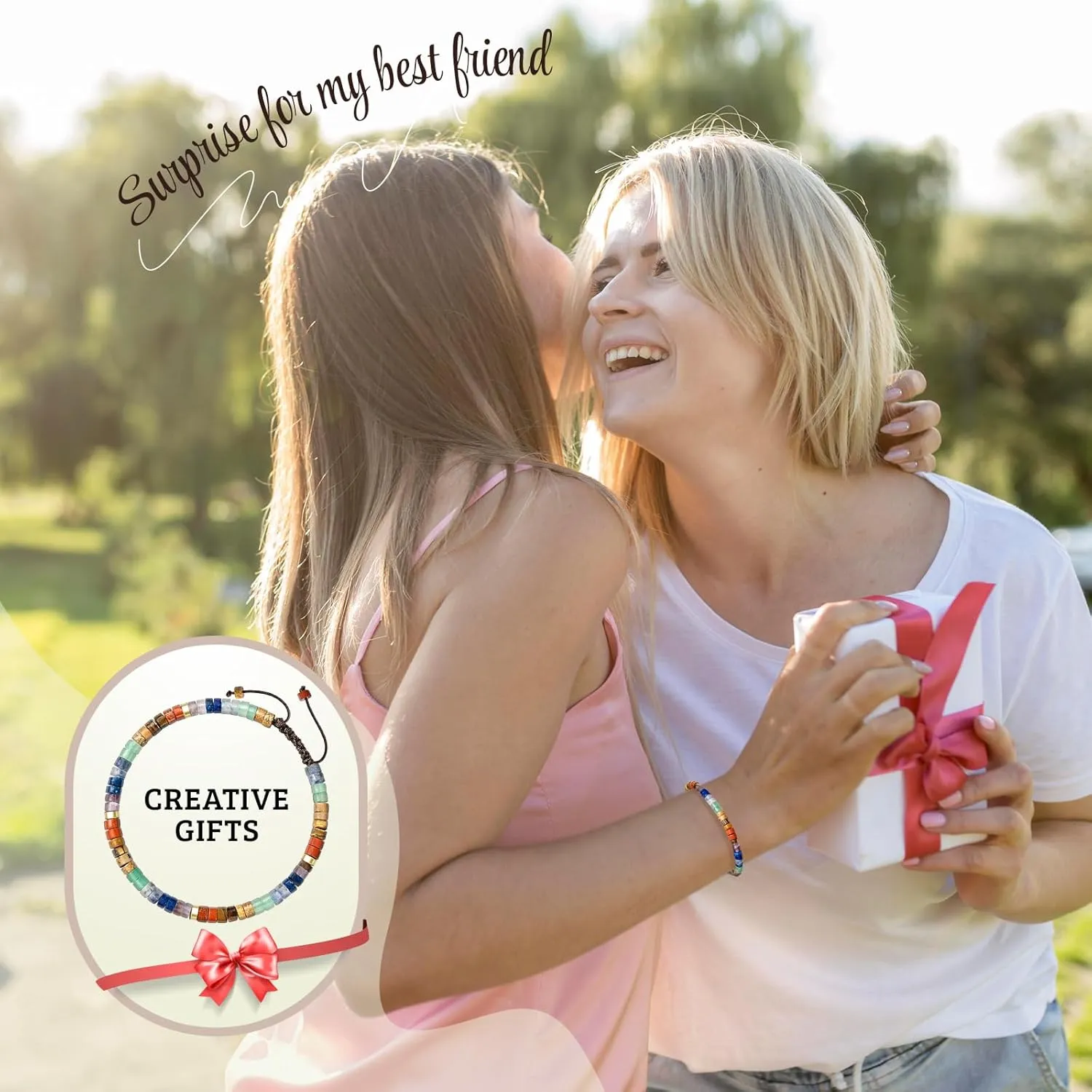 Inspirational Gifts Bracelets for Women Healing Natural Stone Bracelets - Get Well Soon Gifts for Women Best Friends Sister Girls - Life is Tough But So are You Bracelet