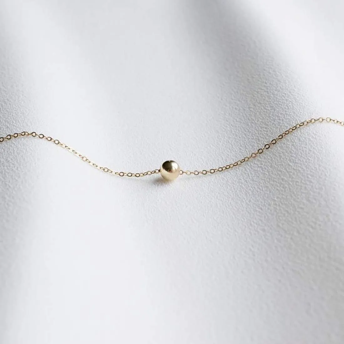 itianxi Dainty Cross Charm Pendant Necklaces,14K Gold Tiny Three Ball Necklace,Simple Fashion Jewelry for Women
