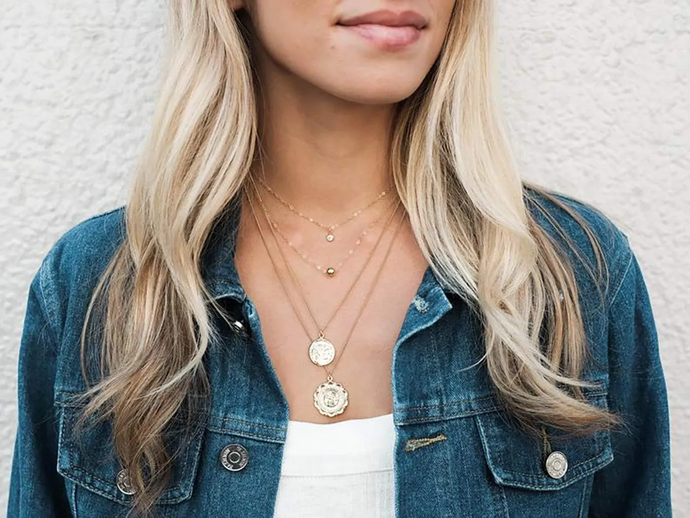 itianxi Dainty Cross Charm Pendant Necklaces,14K Gold Tiny Three Ball Necklace,Simple Fashion Jewelry for Women