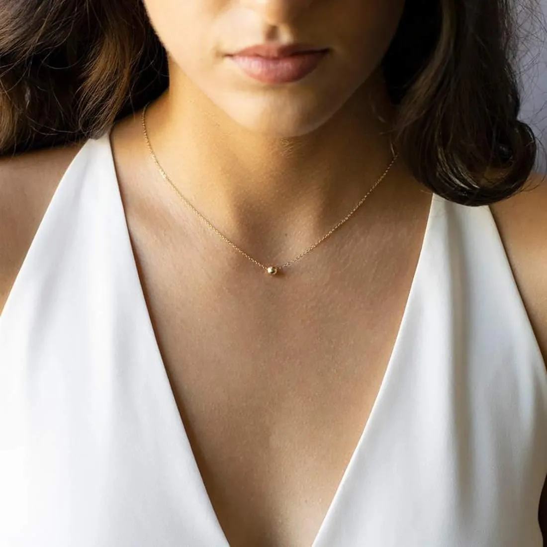 itianxi Dainty Cross Charm Pendant Necklaces,14K Gold Tiny Three Ball Necklace,Simple Fashion Jewelry for Women