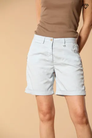 Jaqueline Curvie bermuda chino donna in gabardine con borchie curvy ①