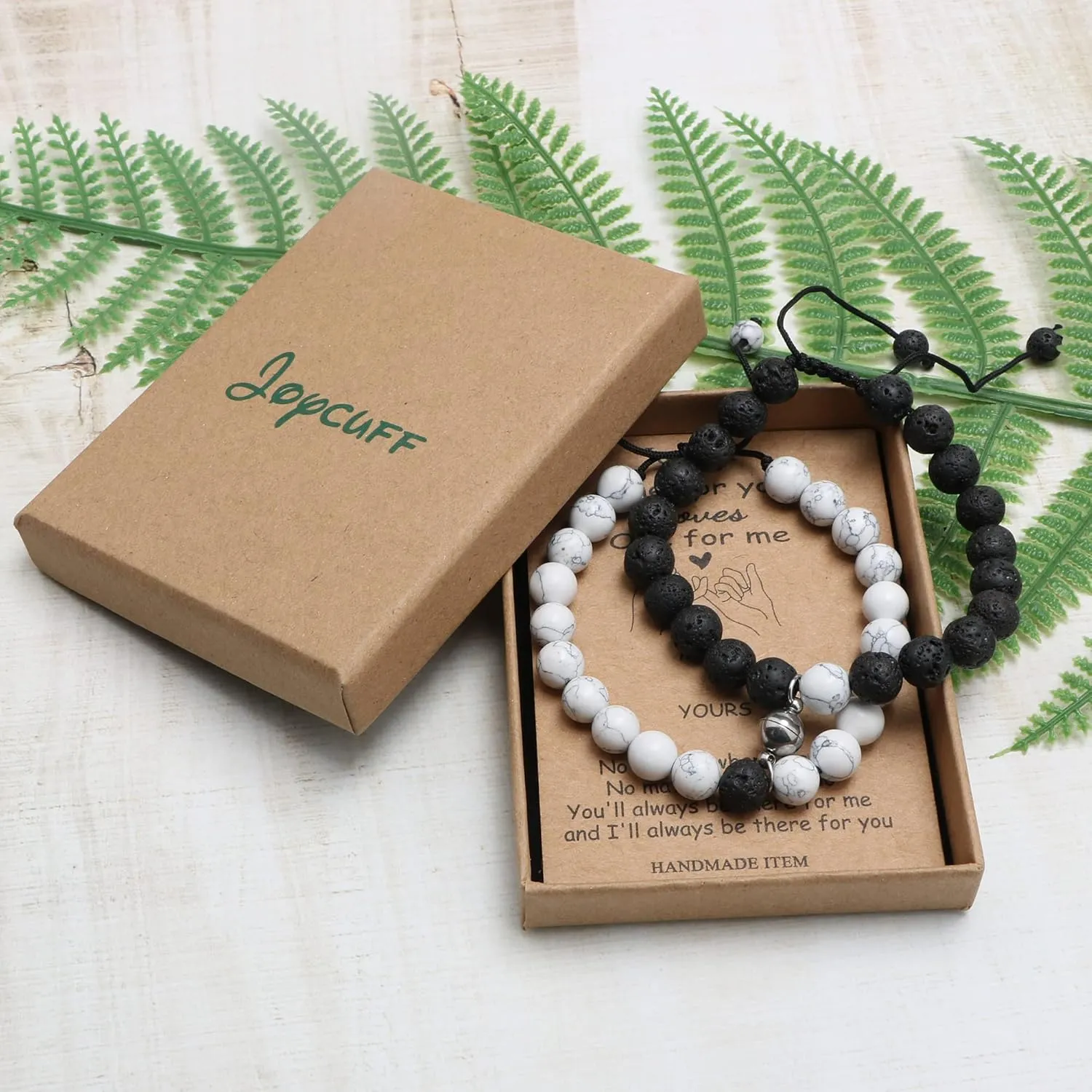 JoycuFF Matching Couple Bracelets For Men Women Him Or Her Boyfriend And Girlfriend Connecting Love Bracelets Gifts For Anniversary Birthday Christmas Beaded Jewelry