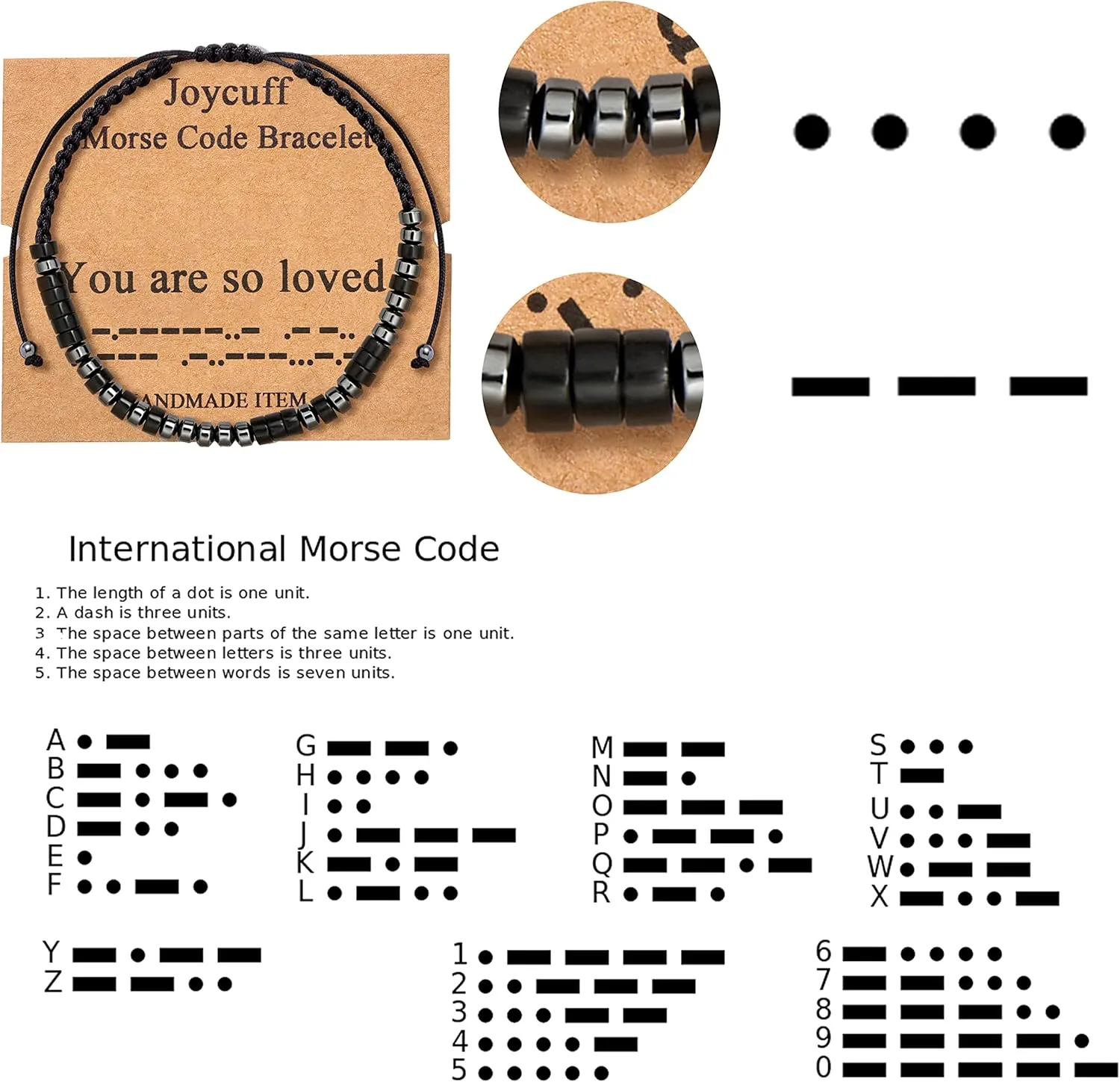 JoycuFF Morse Code Bracelets for Women Funny Gift for Girls Inspirational Jewelry with Secret Message Christmas Birthday Gifts to Her
