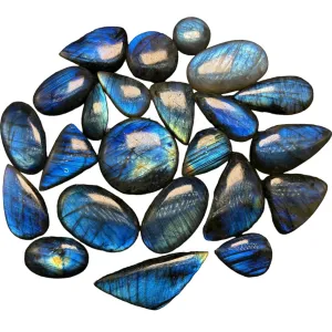 Labradorite Gemstones Crystals Cabochon | Loose Gemstone | Wholesale Lot Cabochons for Jewelry Making | Wire Wrapping Cabochon - 100 Carat