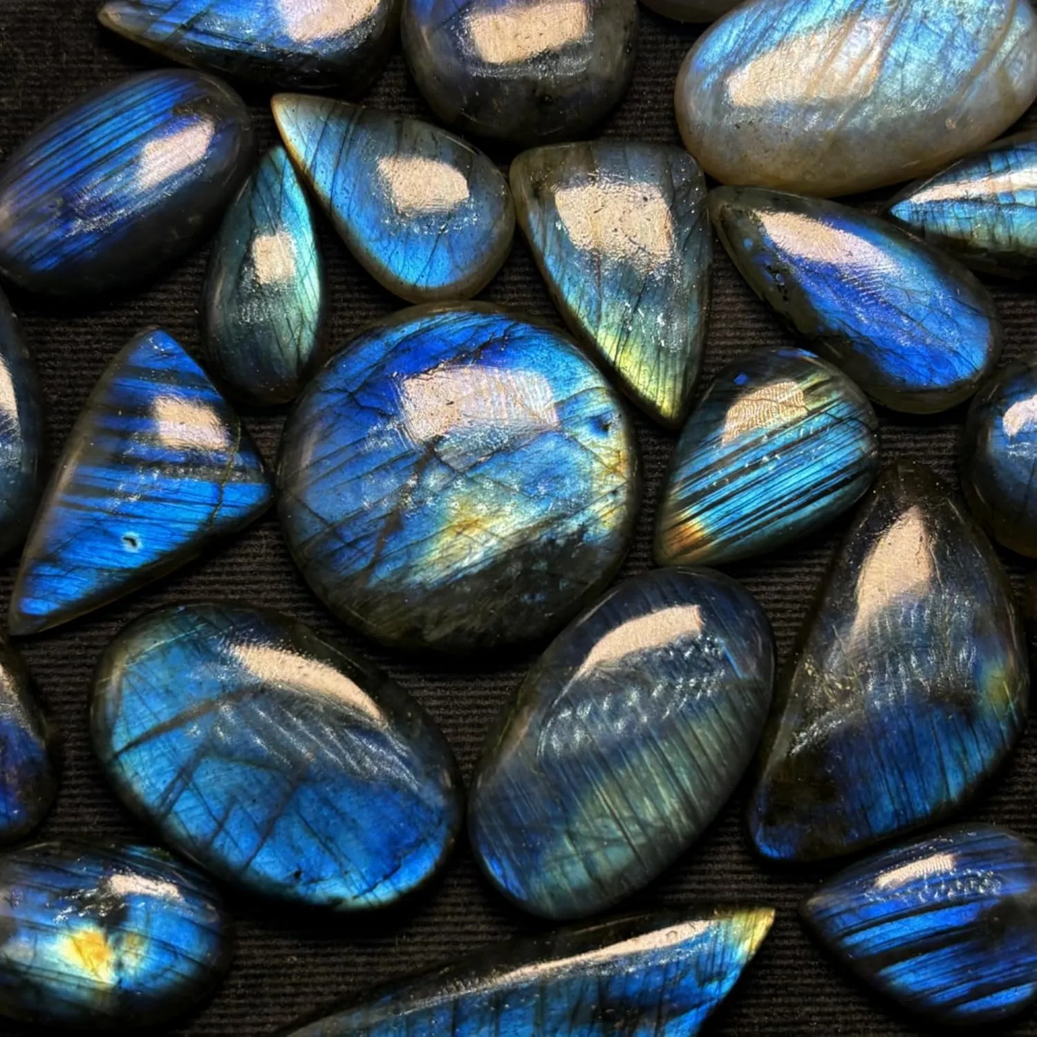 Labradorite Gemstones Crystals Cabochon | Loose Gemstone | Wholesale Lot Cabochons for Jewelry Making | Wire Wrapping Cabochon - 100 Carat