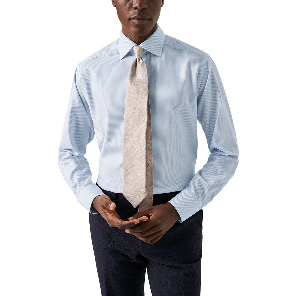 Light Blue Striped Oxford Cotton-Tencel™ Shirt