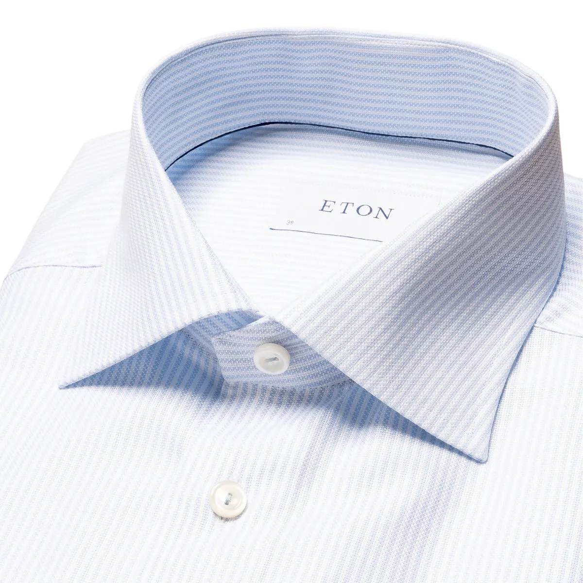 Light Blue Striped Oxford Cotton-Tencel™ Shirt