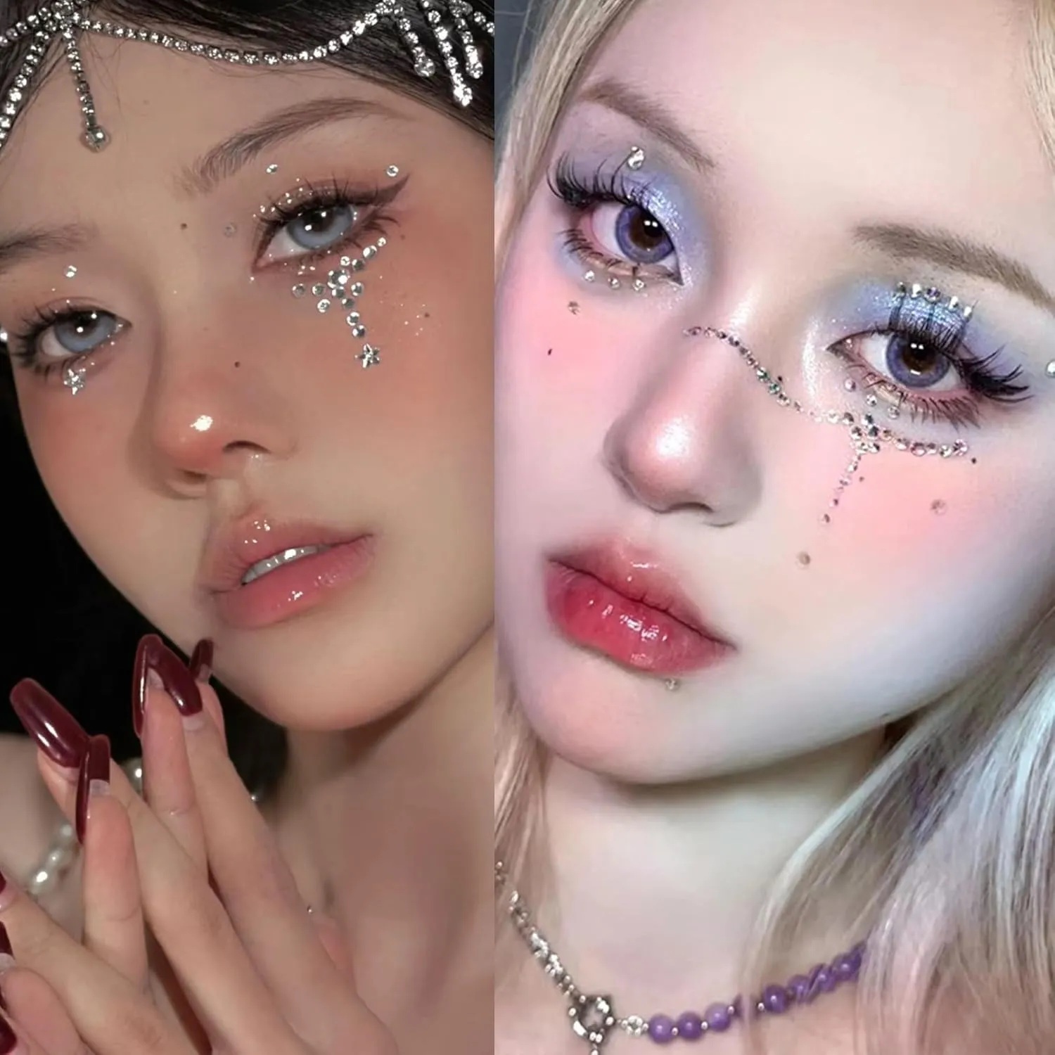 Longita Fake Piercings - Nose Ring, Eyebrow, Lip Ring, Labret Studs & More - Adhesive Face Jewelry