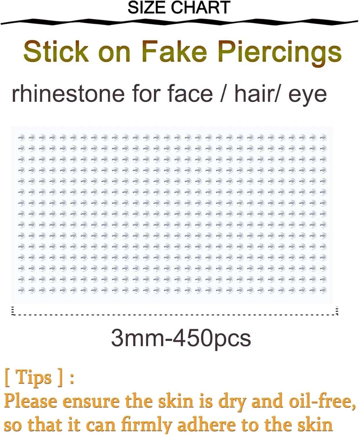 Longita Fake Piercings - Nose Ring, Eyebrow, Lip Ring, Labret Studs & More - Adhesive Face Jewelry