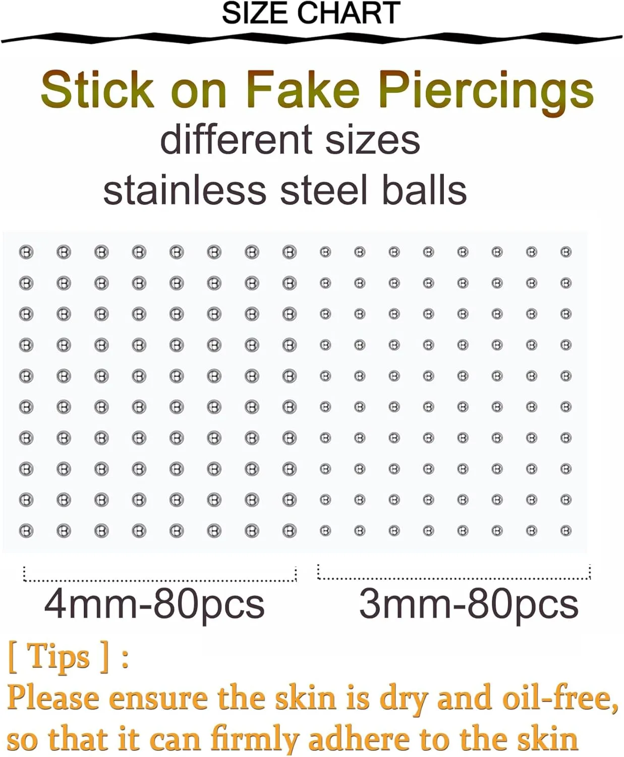 Longita Fake Piercings - Nose Ring, Eyebrow, Lip Ring, Labret Studs & More - Adhesive Face Jewelry