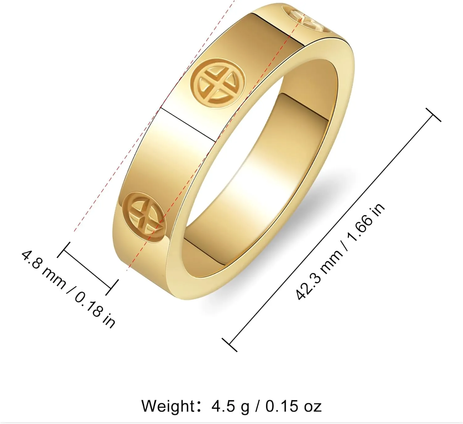 Love Rings, Stainless Steel Ring Couple Friendship Rings Cross fashion Rings Screw Design Promise Ring Wedding Mother's Day Jewelry for Women Men