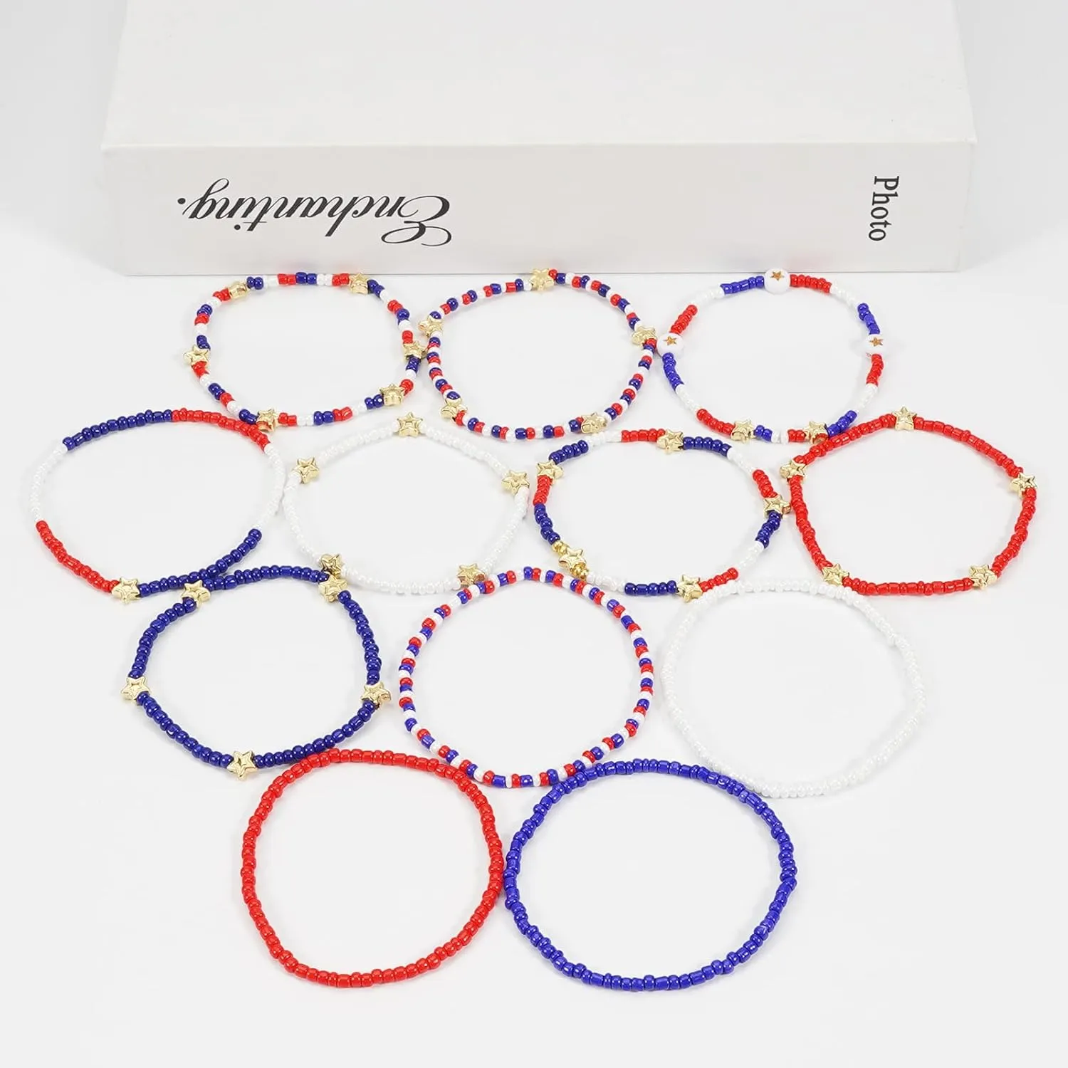 Mardi Gras Stackable Beaded Bracelets for Women Carnival Bracelet Jewelry
