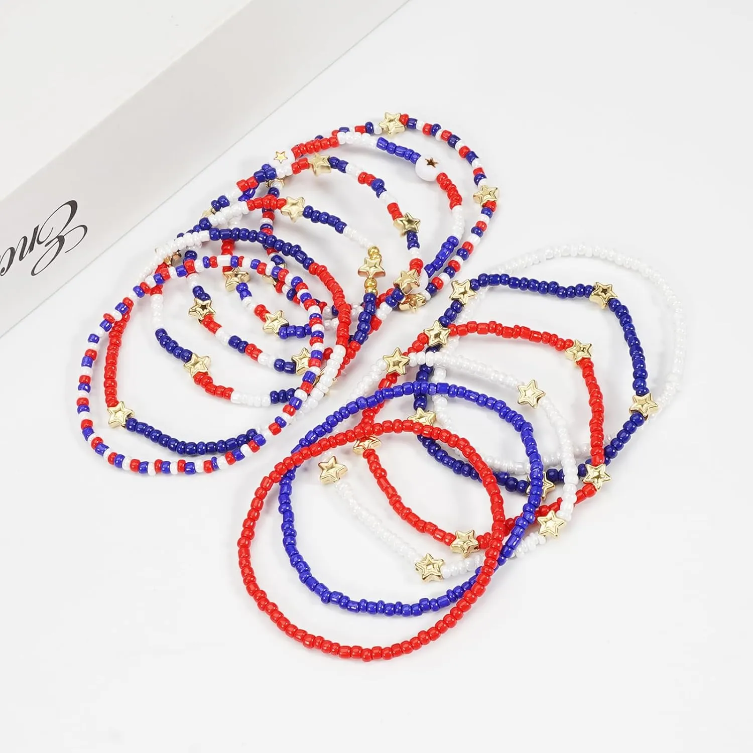 Mardi Gras Stackable Beaded Bracelets for Women Carnival Bracelet Jewelry