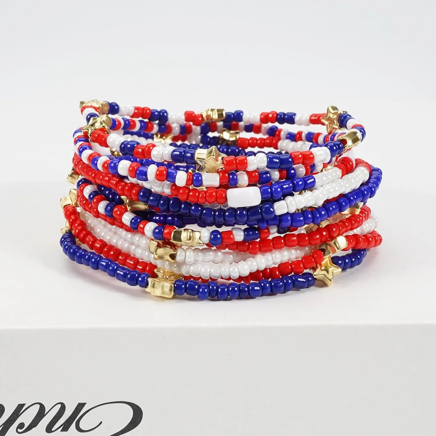 Mardi Gras Stackable Beaded Bracelets for Women Carnival Bracelet Jewelry