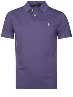Mesh Polo Shirt Purple
