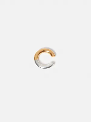 Mixed Metal Ear Cuff | Gold