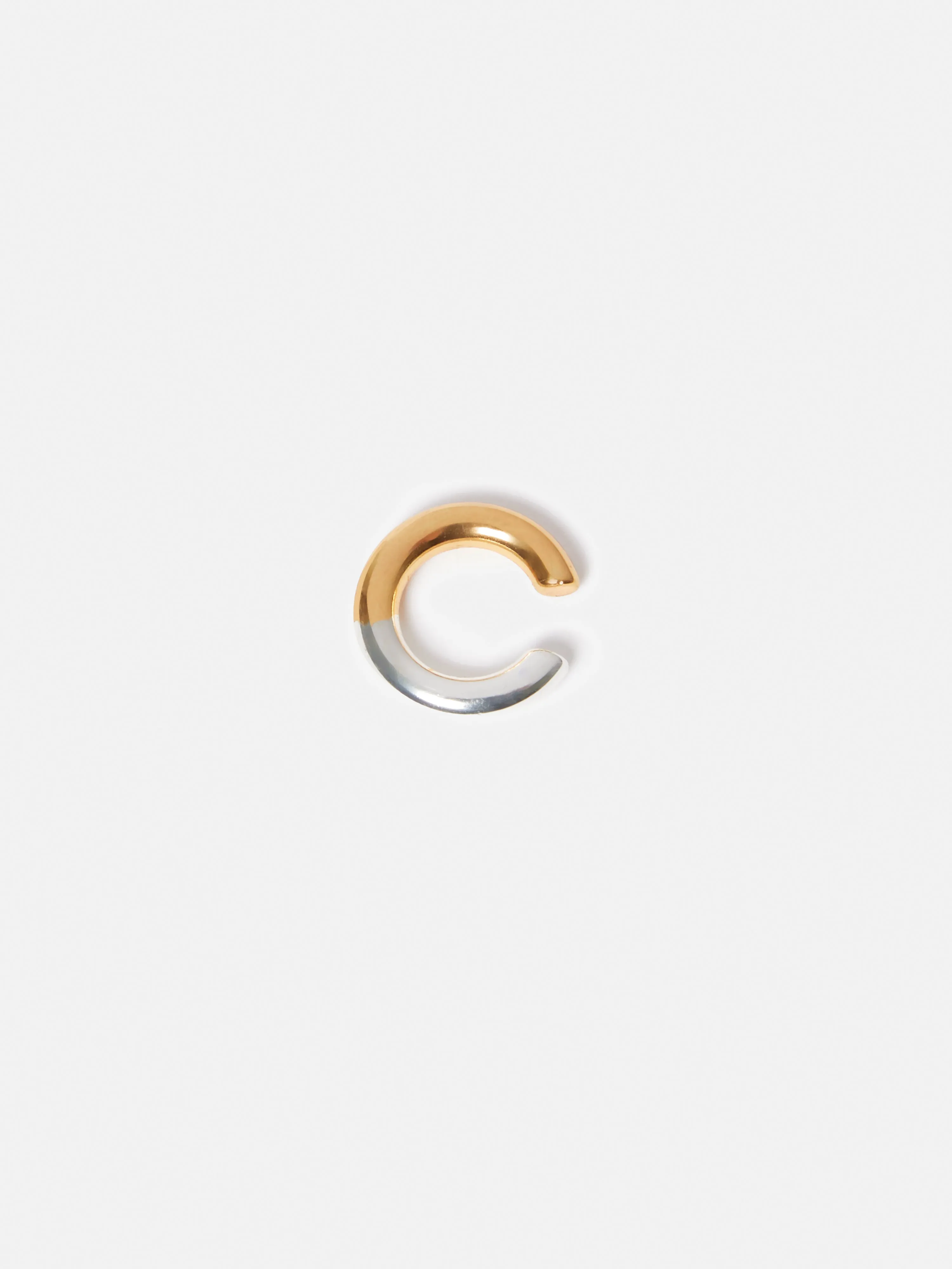 Mixed Metal Ear Cuff | Gold