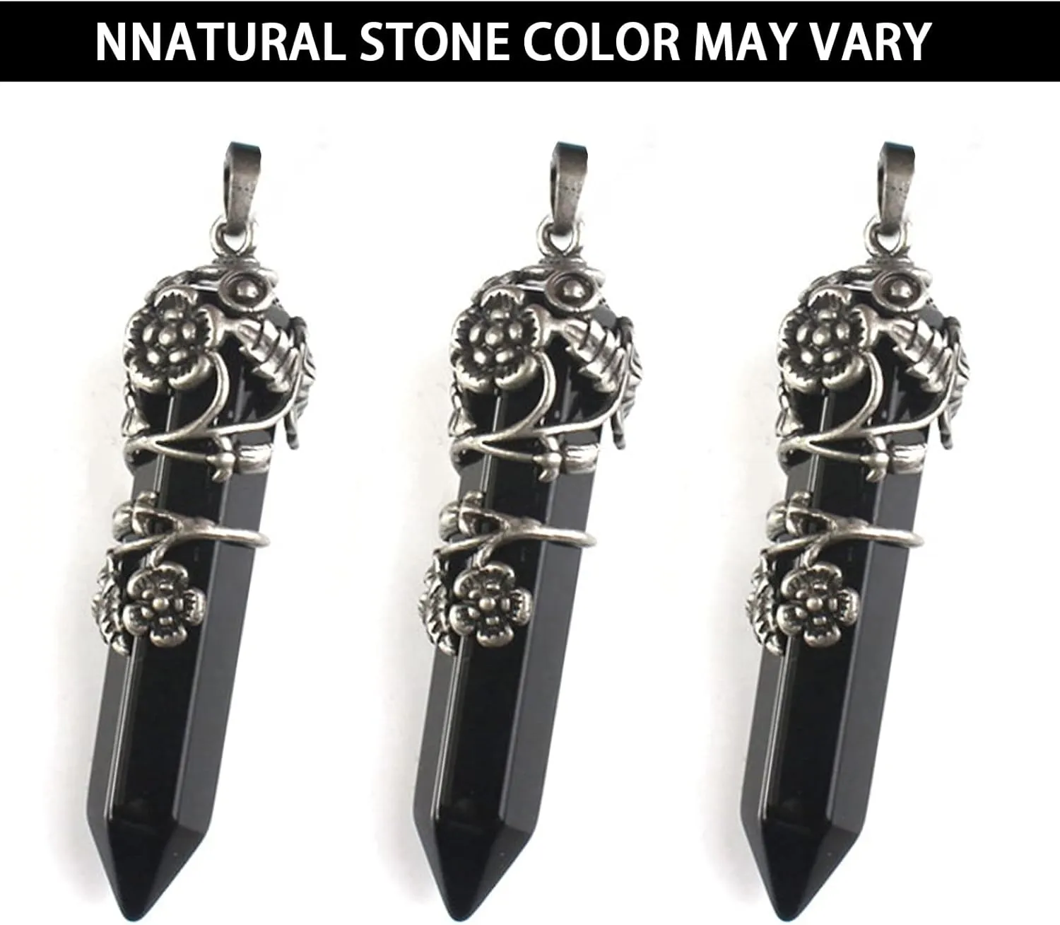 MJartoria Gothic Necklaces Chakra Sun and Moon Charm Pendant Layered Choker Necklace Set Gothic Jewelry for Women