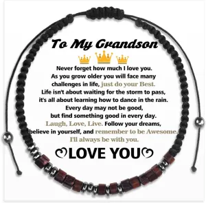 Morse Code Bracelets for Boys Back to School Supplies First Day of School Gifts for Son Grandson Teen Boys Gifts