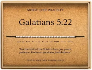 Morse Code Bracelets for Women, Christian Bible Verse Bracelets, Scripture S925 Sterling Silver Inspirational Faith Jewelry, Religious Gifts for Women