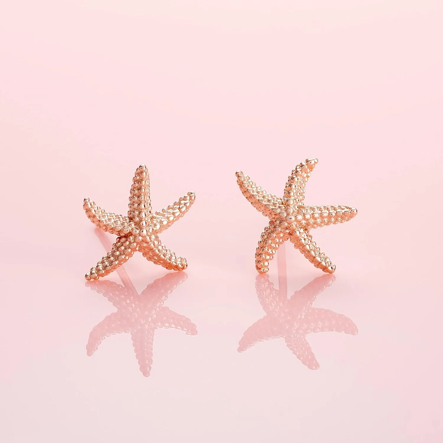Namana Starfish Stud Earrings for Women. Brushed Finish Sea Star Jewelry for Women. Cute Stud Earrings for Women. Unique Ocean Jewelry with Gift Box.