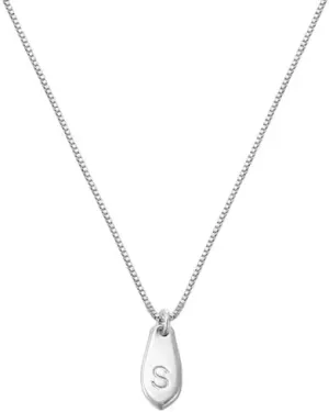 Oak&Luna - Personalized Willow Drop Initial Necklace - Dainty Gift for Her, Women, Mom - Custom Jewelry for Mother's Day, Birthday, Christmas