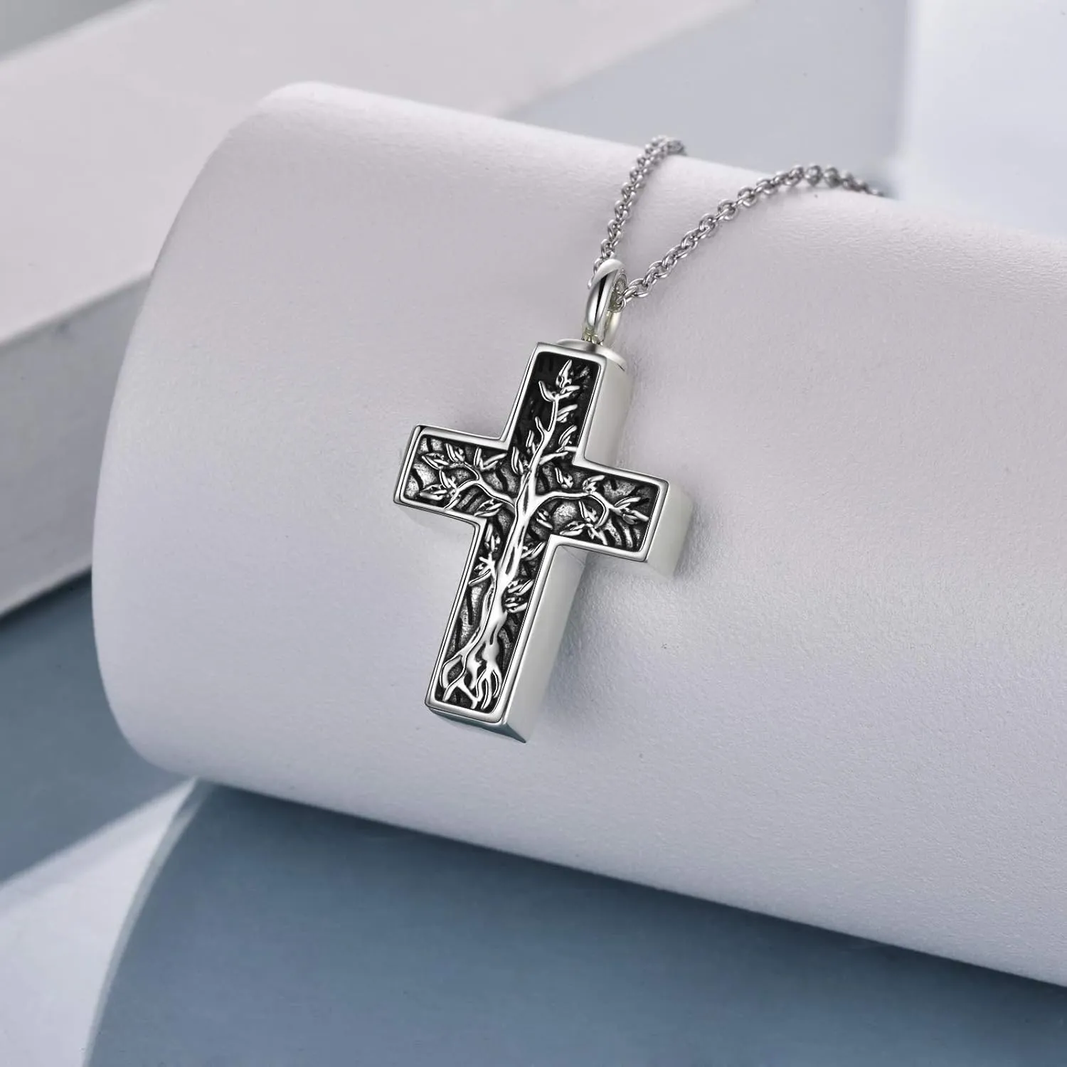 ONEFINITY Urn Necklaces For Ashes Sterling Silver Celtic Knot Cremation Jewelry For Ashes Memory Jewelry For Women Men