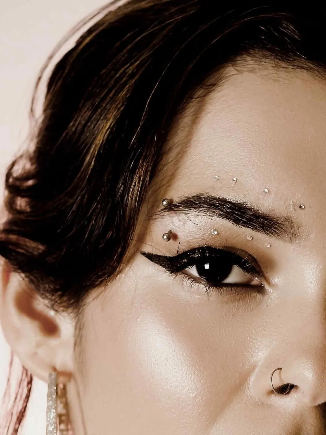 Oufksiyy Eyebrow Piercing Jewelry 16G 14G Surgical Steel Snake Eyes Tongue Piercing,Lip Rings,Rook Piercing Jewelry,Eyebrow Rings,Snake Eyes Tongue Rings,Lip Piercing Jewelry,Rook Earrings Gift