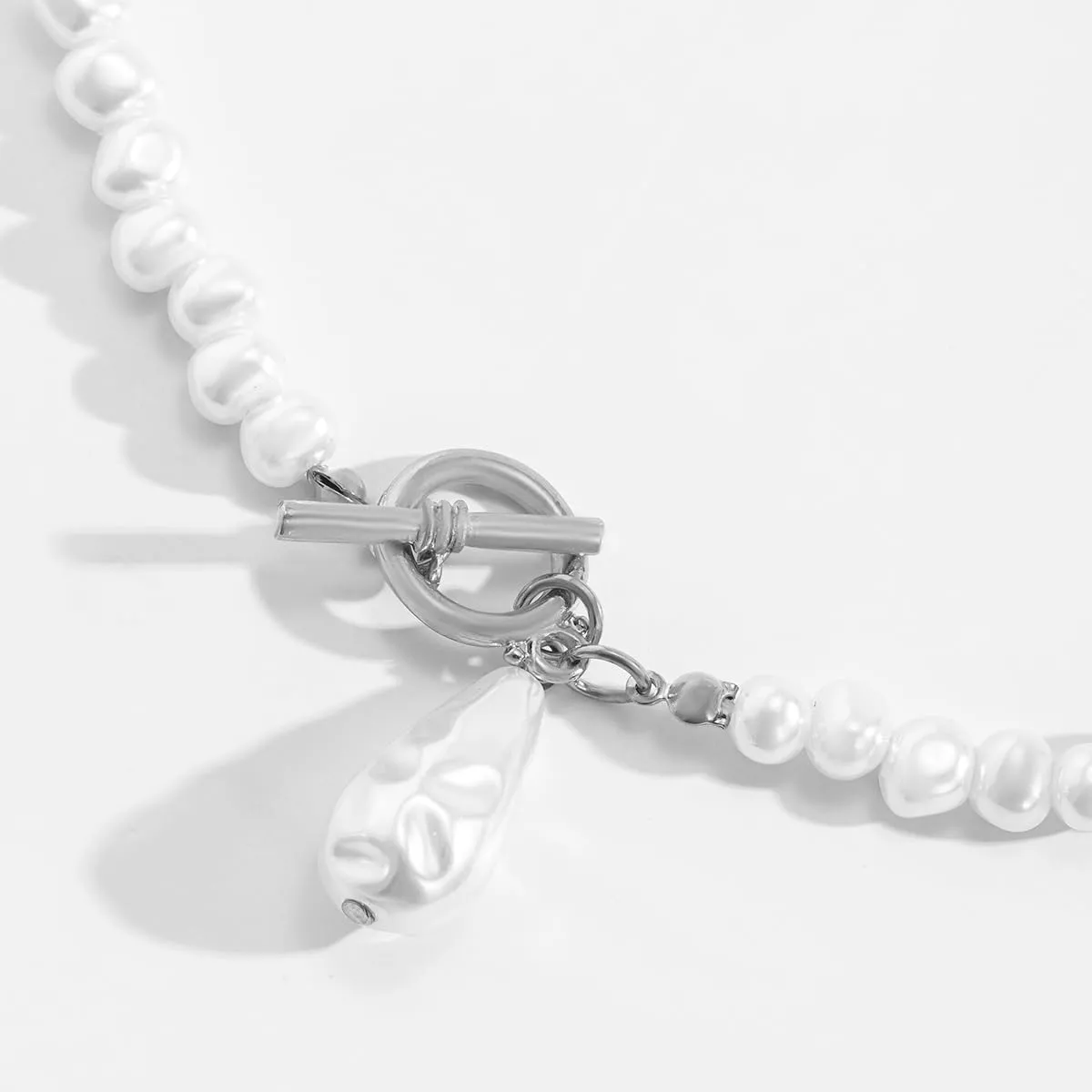 Pearl Y Lariat Necklace for Women - Long Bead Necklaces, Adjustable Drop Necklace, Trendy Fashion Jewelry