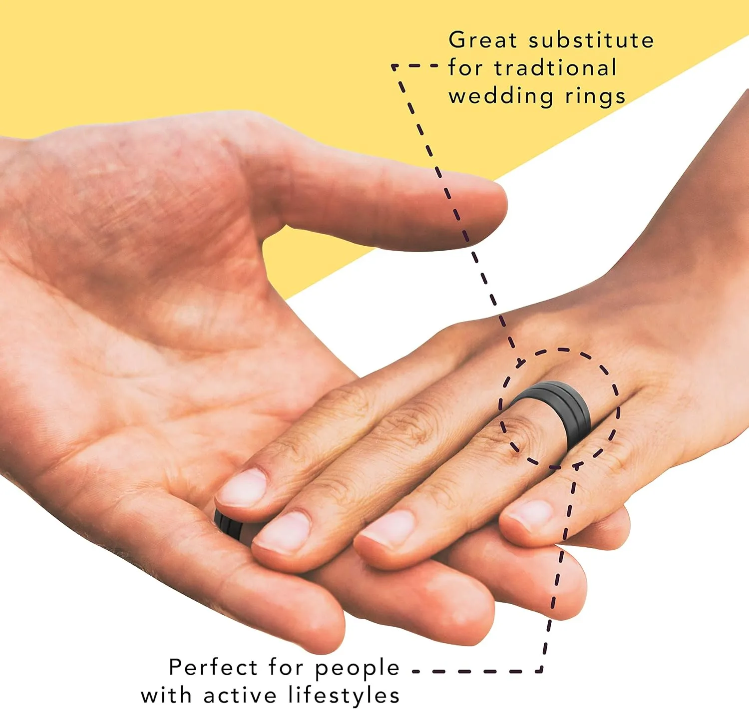 Personalized Silicone Wedding Ring Engagement Ring Silicone Rubber Wedding Bands for Men Women Custom Engraved Couples Rings