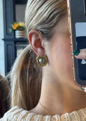 Petit Moments 'Mixed Metal Stud Earrings'