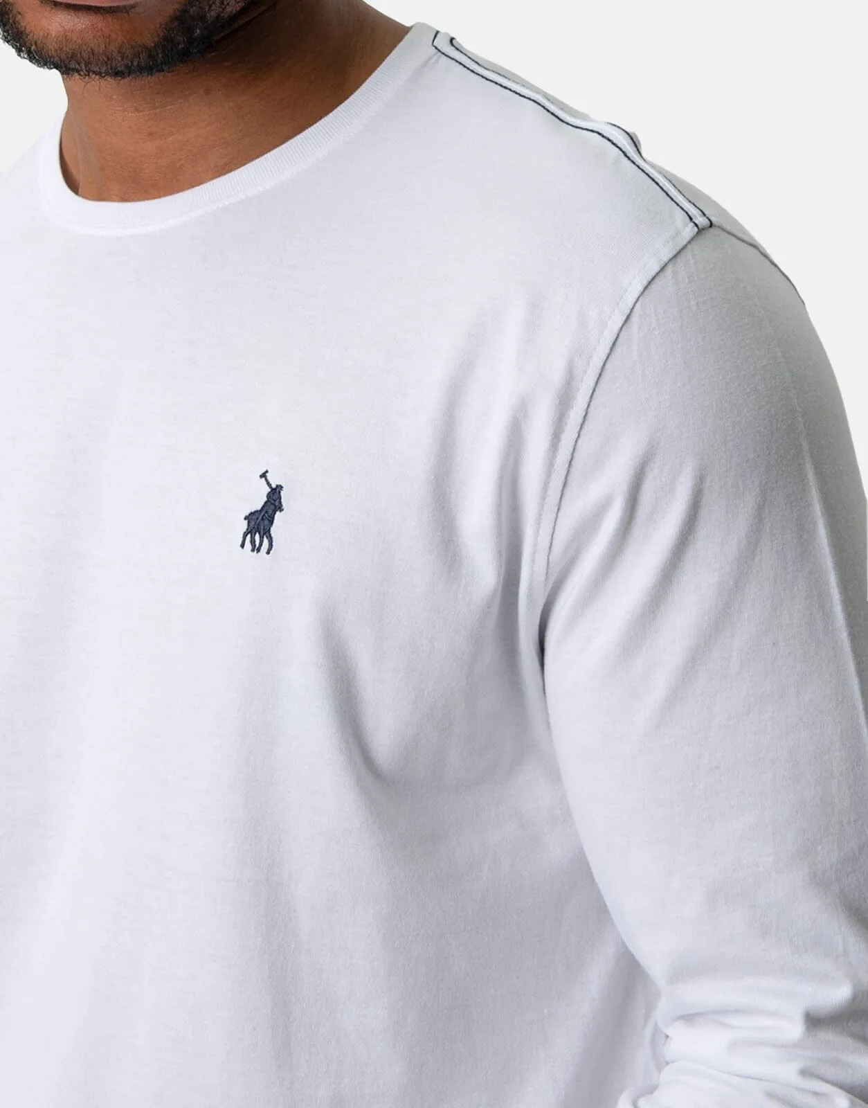 Polo LS Essential White T-Shirt