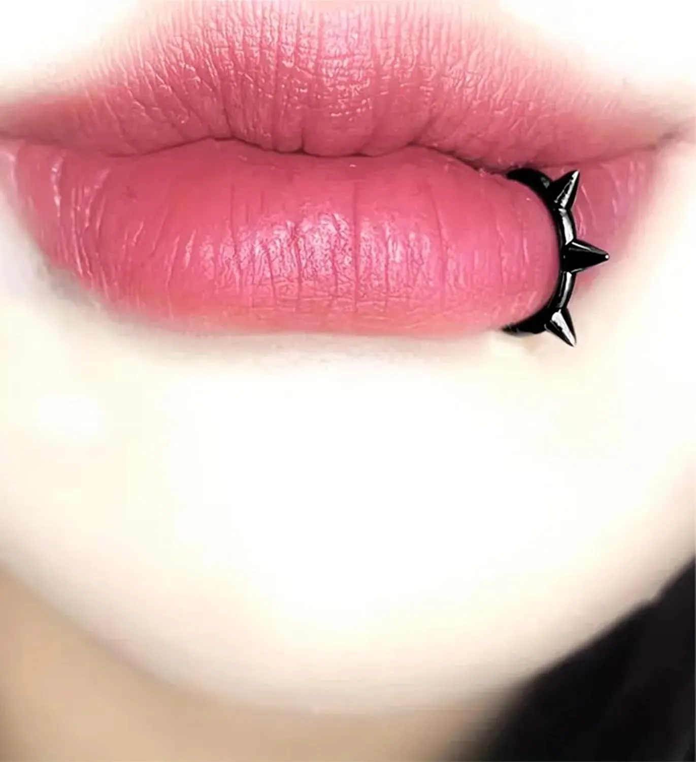 QWALIT Fake Lip Piercing Fake Lip Ring Fake Nose Ring Fake Snake Bites Fake Nose Piercing Faux Lip Rings Fake Snake Bite Piercing Clip Lip Ring Ear Cuff Earrings