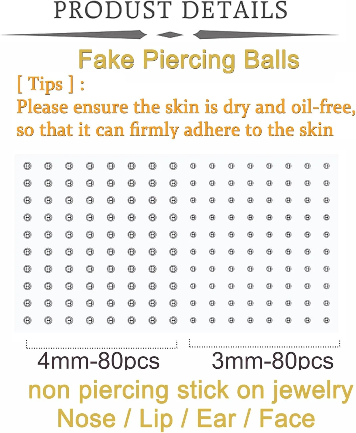 QWALIT Fake Lip Piercing Fake Lip Ring Fake Nose Ring Fake Snake Bites Fake Nose Piercing Faux Lip Rings Fake Snake Bite Piercing Clip Lip Ring Ear Cuff Earrings